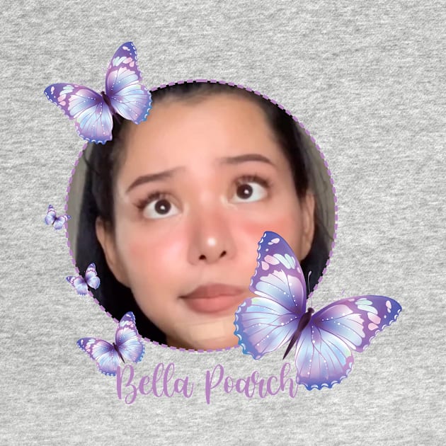 BELLA POARCH with purple butterflies by Adadita